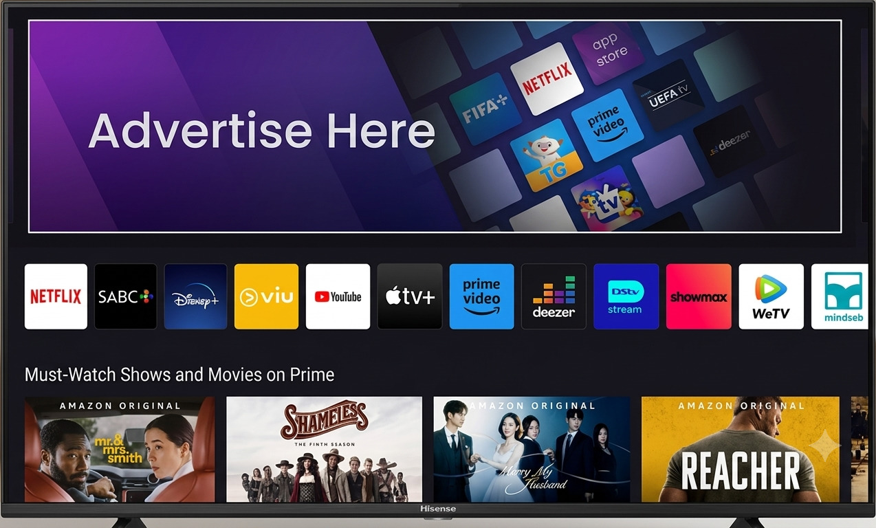 Smart TV home screen